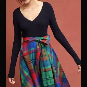 Anthropologie Tartan Skirt